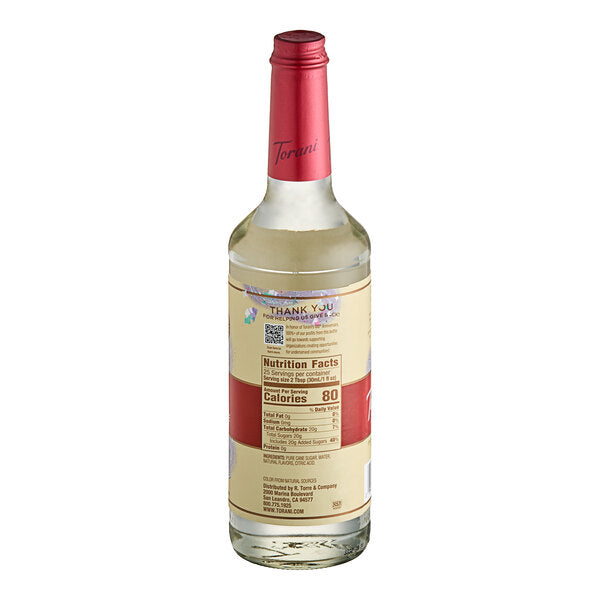 Torani Puremade Diamond Flavoring Syrup 750 mL Glass Bottle - 4/Case