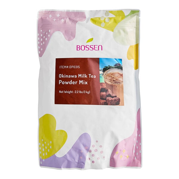 Bossen 2.2 lb. Okinawa Milk Tea Powder Mix - 20/Case
