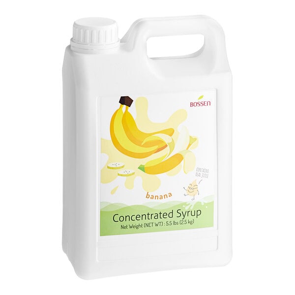 Bossen Banana Concentrated Syrup 64 fl. oz. - 6/Case