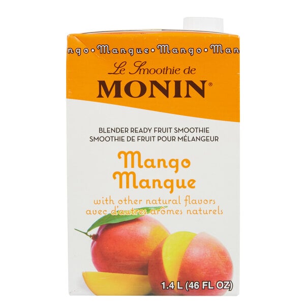Monin Mango Fruit Smoothie Mix 46 fl. oz. - 6/Case