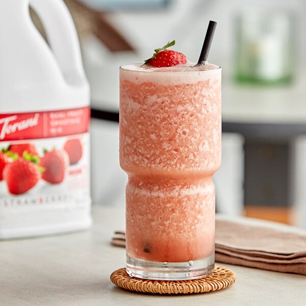 Torani Strawberry Fruit Smoothie Mix - 64 fl. oz. - 6/Case