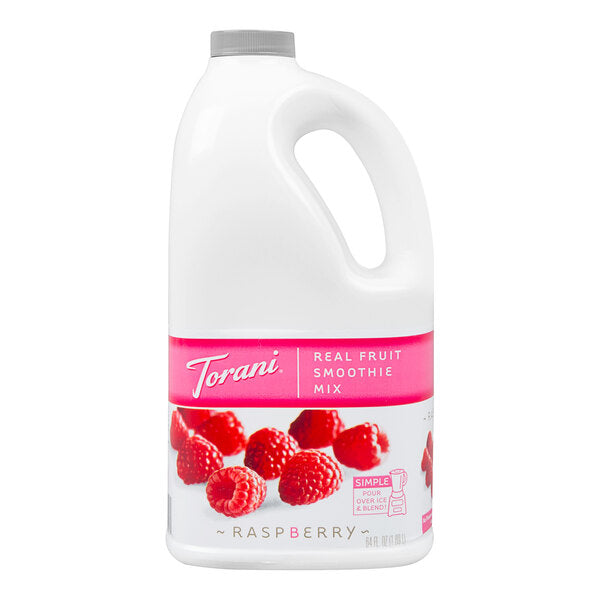 Torani Raspberry Fruit Smoothie Mix 64 fl. oz. - 6/Case