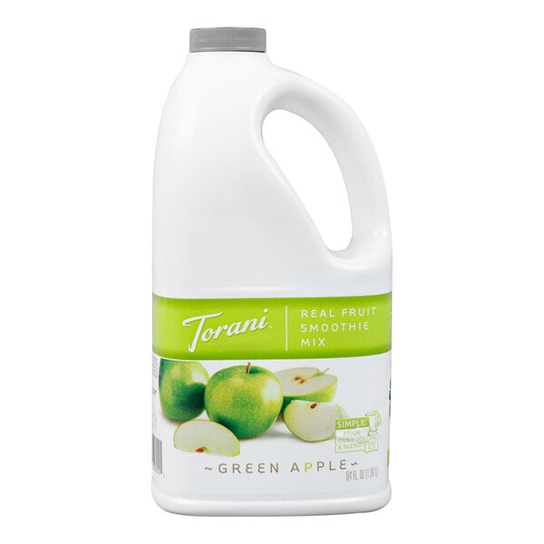 Torani 64 fl. oz. Green Apple Fruit Smoothie Mix - 6/Case