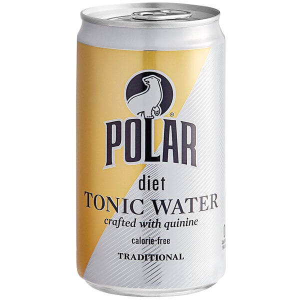 Polar Diet Tonic Water Can 7.5 fl. oz. - 24/Case