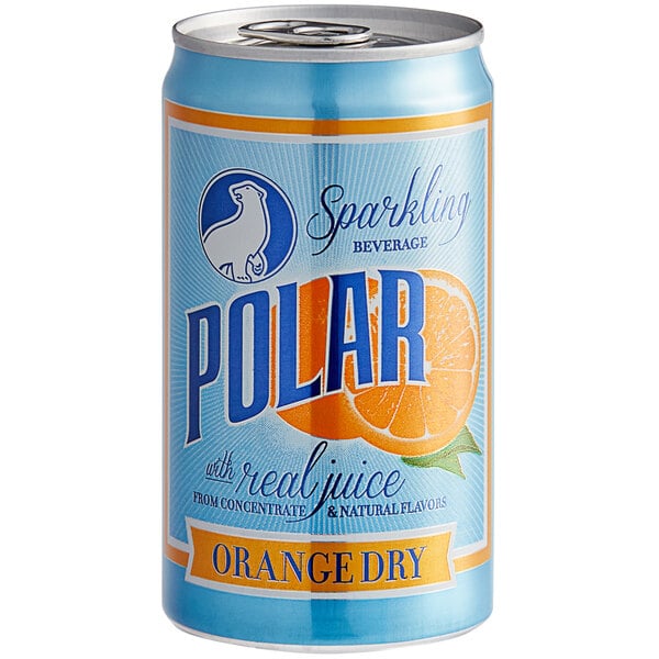 Polar Orange Dry Can 7.5 fl. oz. - 24/Case