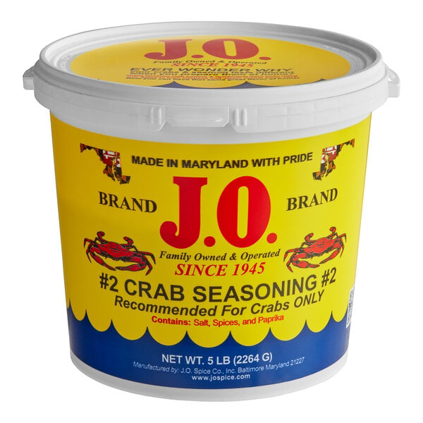 J.O. No. 2 Crab Seasoning - 5 lb. - 6/Case