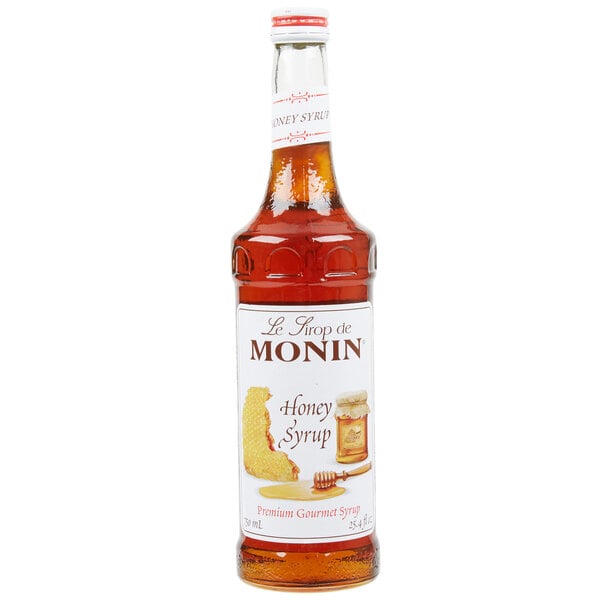 Monin Premium Honey Syrup 750 mL - 12/Case