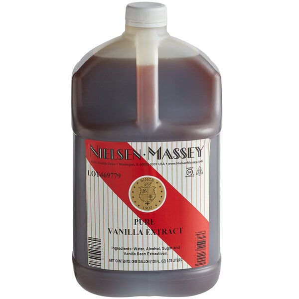 Nielsen-Massey 1 Gallon Pure Vanilla Extract - 4/Case