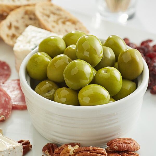 Frutto d'Italia 120/140 Count Green Castelvetrano Olives 9.4 lb. (5.5 lb. Dr. Wt.) Can - 2/Case