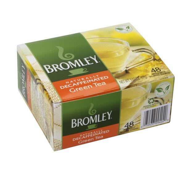 Bromley Hot Green Decaffeinated Tea Bags - 576/Case