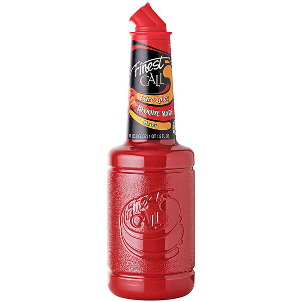 Finest Call 1 Liter Extra Spicy Bloody Mary Mix - 12/Case