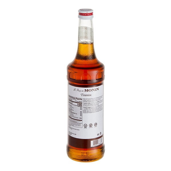 Monin Premium Tiramisu Flavoring Syrup 750 mL - 12/Case
