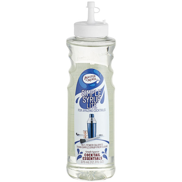 Master of Mixes Simple Syrup Lite 375 mL - 12/Case