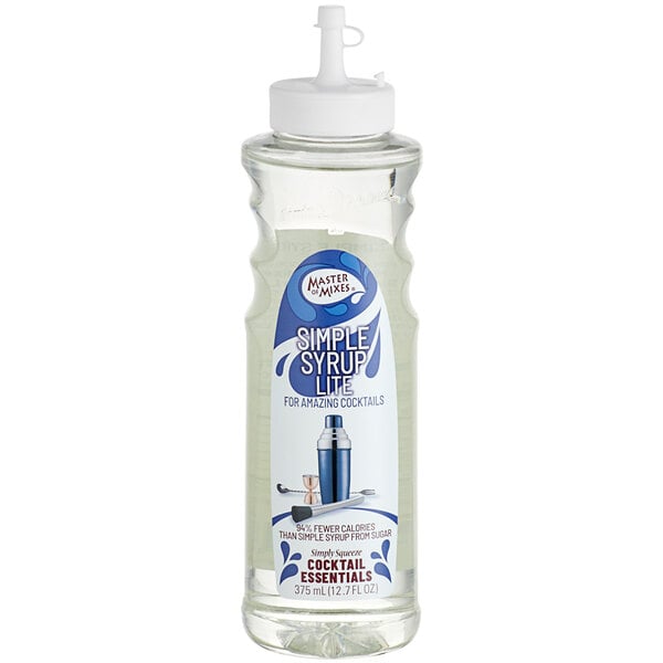 Master of Mixes Simple Syrup Lite 375 mL - 12/Case
