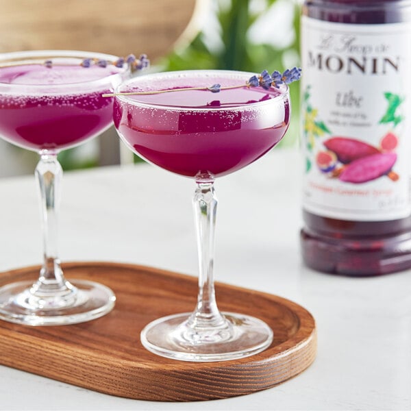 Monin Premium Ube Flavoring Syrup 1 Liter - 4/Case