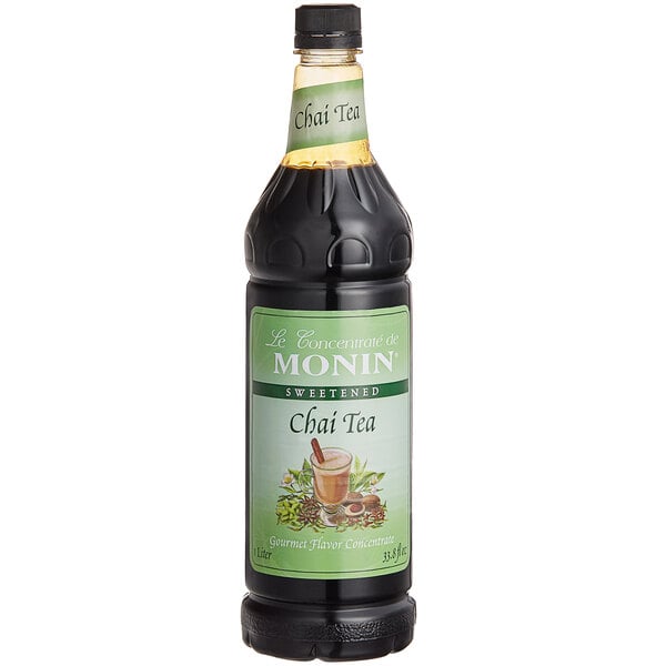 Monin 1 Liter Chai Tea 7:1 Concentrate - 4/Case