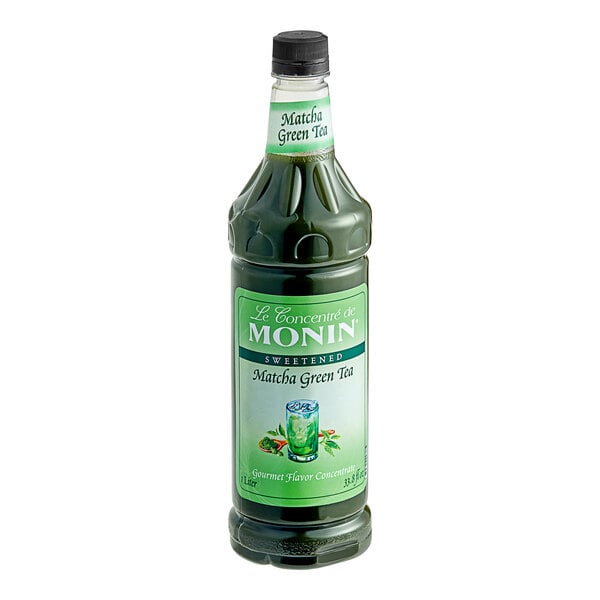 Monin Matcha Green Tea 7:1 Concentrate 1 Liter - 4/Case