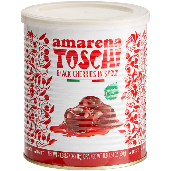 Toschi Amarena Cherries in Syrup 2.2 lb. (1 kg) - 6/Case