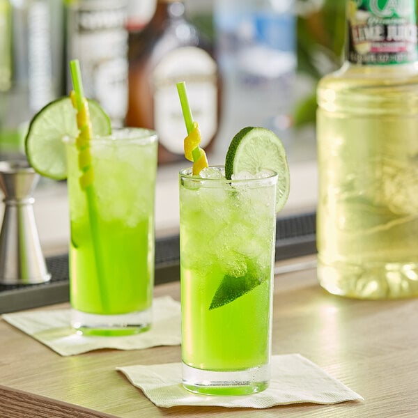 Finest Call 1 Liter Premium Lime Juice - 12/Case