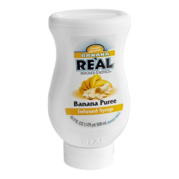 Real Banana Puree Infused Syrup 16.9 fl. oz. - 6/Case