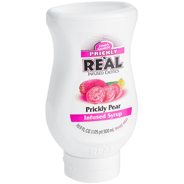 Real Prickly Pear Puree Infused Syrup 16.9 fl. oz. - 6/Case