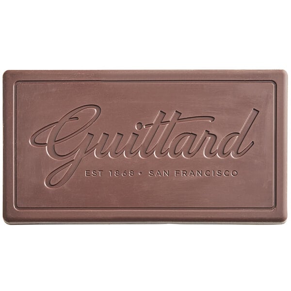 Guittard 10 lb. French Vanilla 54% Dark Chocolate Bar - 5/Case