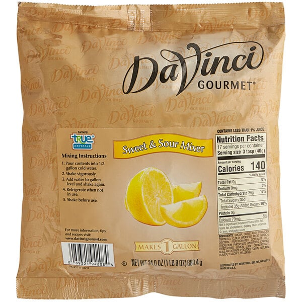DaVinci Gourmet Sweet and Sour Cocktail Mixer 23 oz. - 12/Case