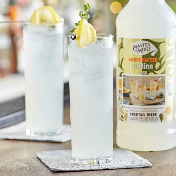 Master of Mixes 1 Liter Premium Tom Collins Mix - 12/Case