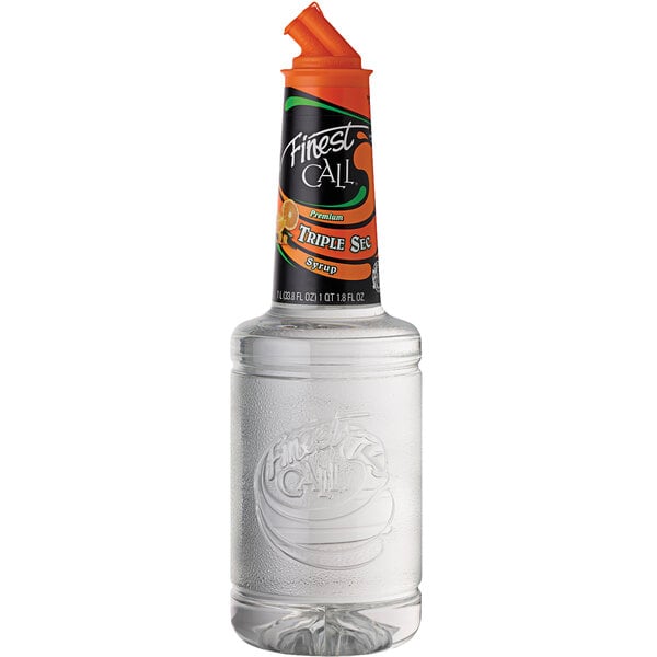 Finest Call 1 Liter Premium Triple Sec Syrup - 12/Case