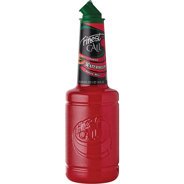 Finest Call Premium Watermelon Puree Mix 1 Liter - 12/Case