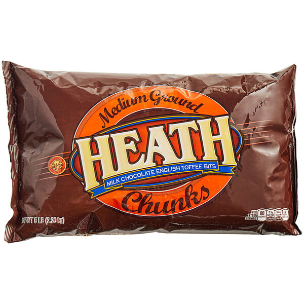 HEATH Toffee Bits Medium Grind with Chocolate 5 lb. - 6/Case