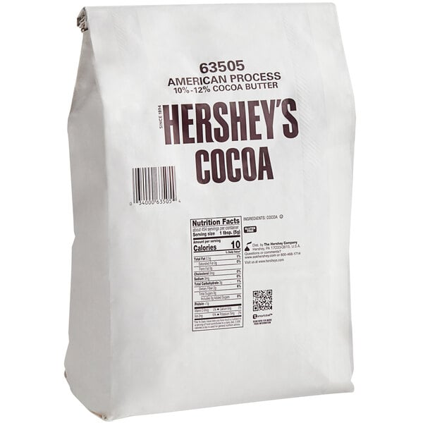 HERSHEY'S 10-12% Fat Natural Cocoa Powder 5 lb. - 6/Case