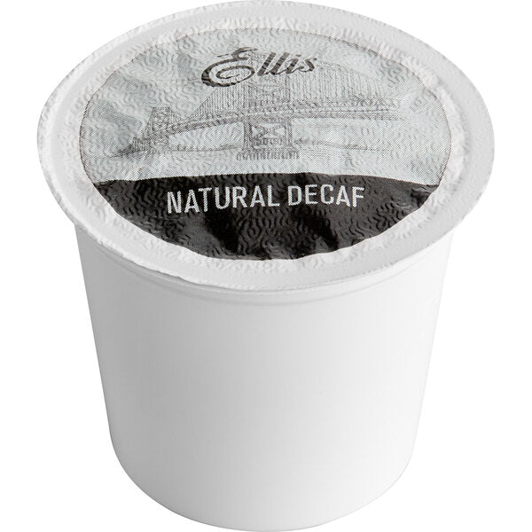 Ellis Natural Decaf Coffee Single Serve Cups - 96/Case