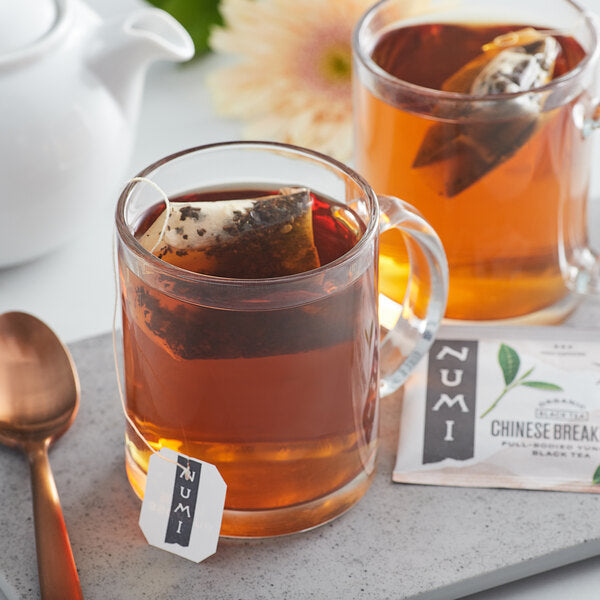 Numi Organic Chinese Breakfast Tea Bags - 108/Case