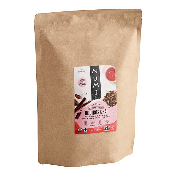 Numi Organic 1 lb. Rooibos Chai Loose Leaf Tea - 6/Case