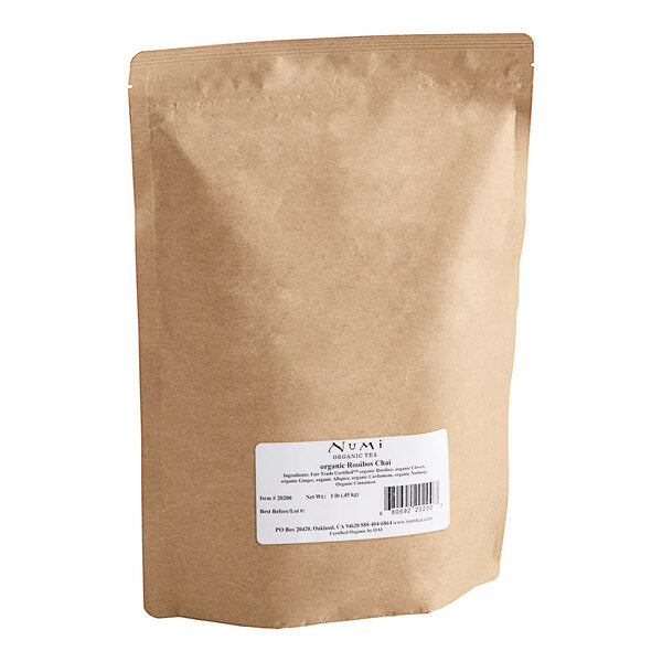Numi Organic 1 lb. Rooibos Chai Loose Leaf Tea - 6/Case