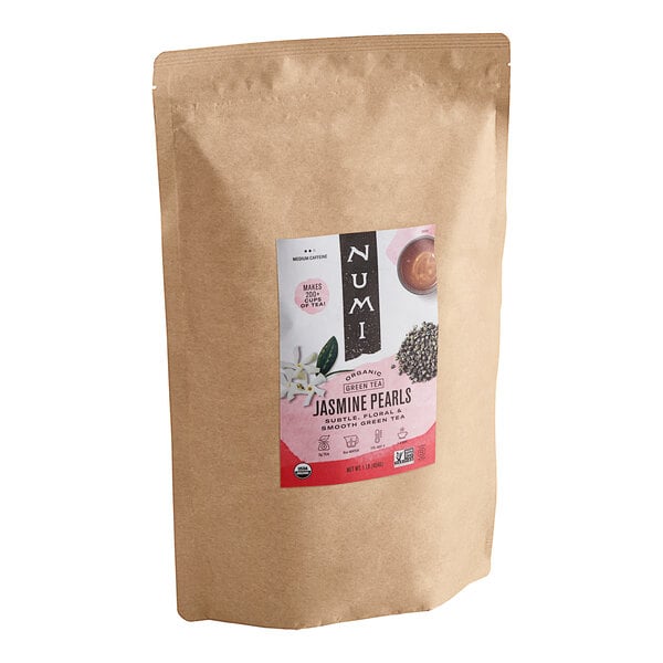 Numi Organic 1 lb. Jasmine Pearls Green Loose Leaf Tea - 6/Case