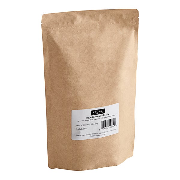 Numi Organic 1 lb. Jasmine Pearls Green Loose Leaf Tea - 6/Case