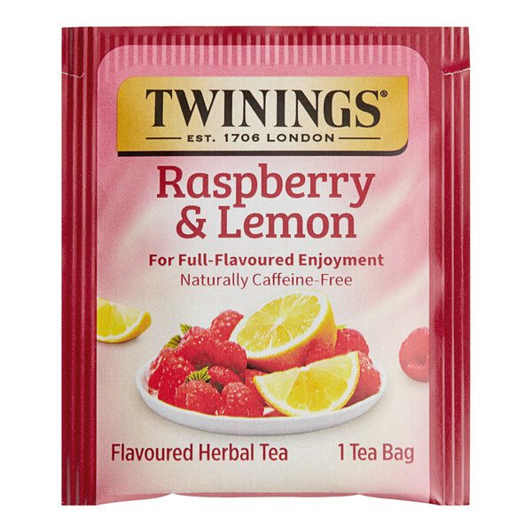 Twinings Raspberry & Lemon Herbal Tea Bags - 120/Case