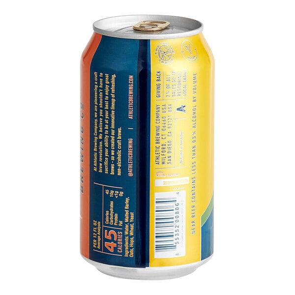 Athletic Brewing Co. Upside Dawn Non-Alcoholic Golden Ale 12 fl. oz. 6-Pack - 4/Case