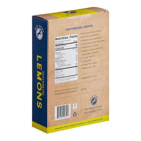 Blue Henry Dried Lemon Slices - 1,330/Case