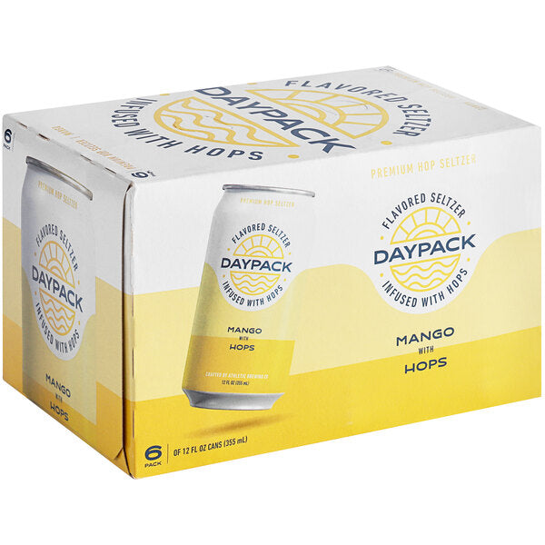 DayPack Mango Non-Alcoholic Sparkling Hop Water 12 fl. oz. - 24/Case