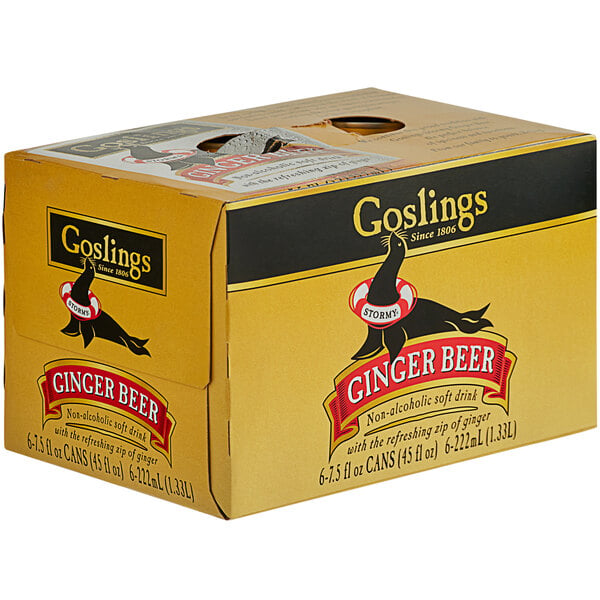 Goslings Ginger Beer 7.5 fl. oz. Cans - 24/Case