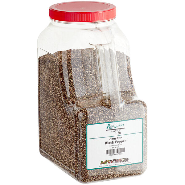 Regal Butcher Grind Black Pepper 5 lb. - 4/Case