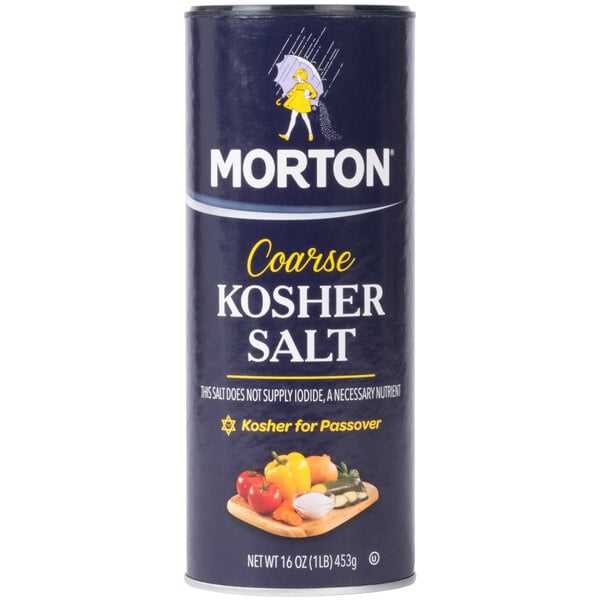 Morton Coarse Kosher Salt 16 oz. - 12/Case