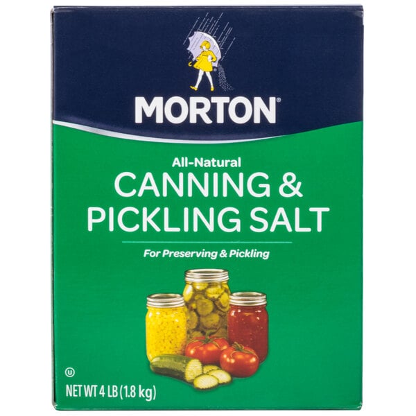 Morton Canning and Pickling Salt 4 lb. - 9/Case