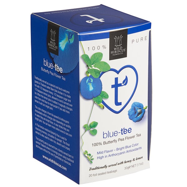 Wild Hibiscus Blue-Tee Butterfly Pea Flower Herbal Tea Bag - 120/Case