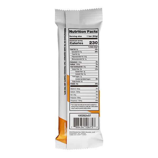 ONE Maple Glazed Donut Protein Bar 2.12 oz. - 72/Case