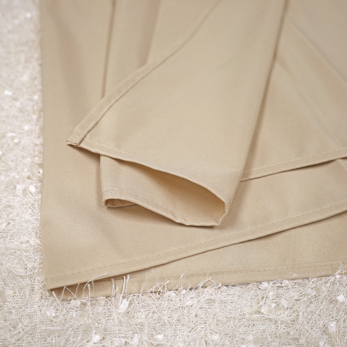 Premium Polyester Dinner Napkins 20x20 Champagne