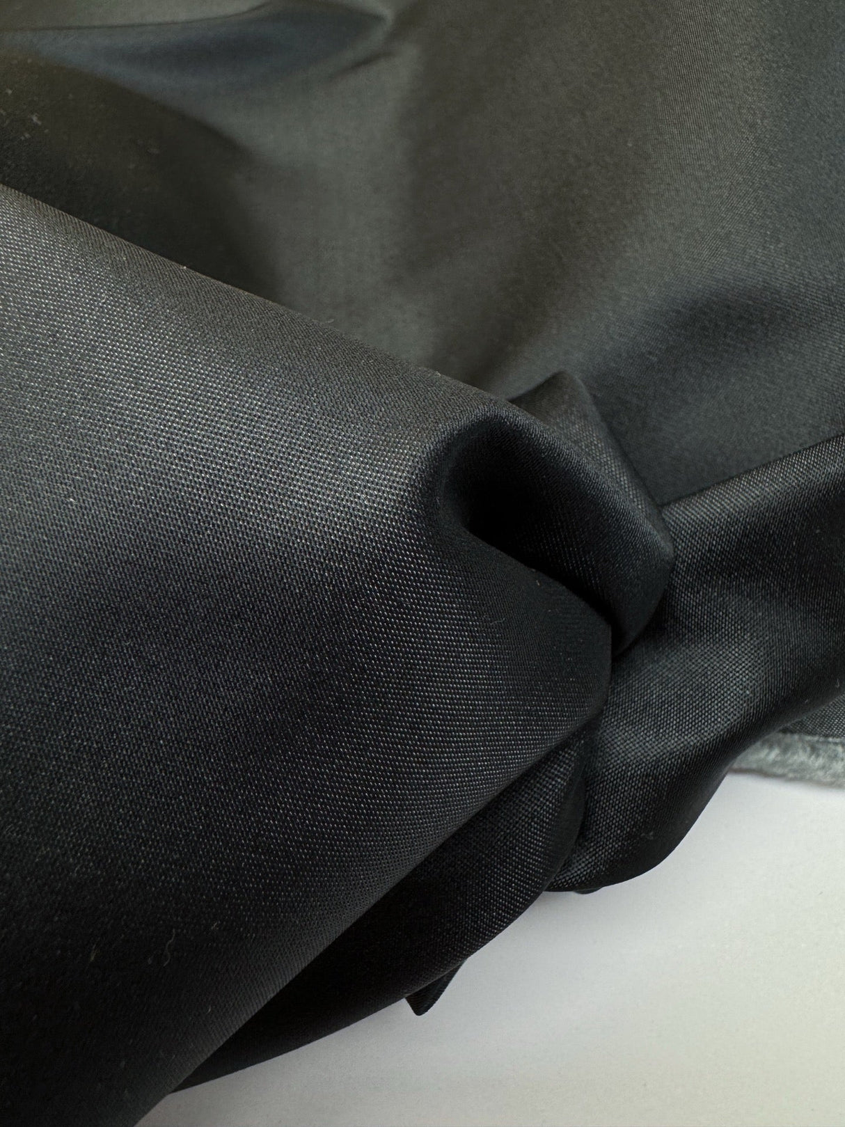 Black Acetate Twill Fabric